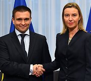 Pavlo Klimkinas ir Federica Mogherini
