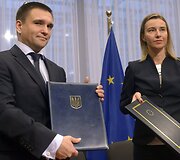 Pavlo Klimkinas ir Federica Mogherini