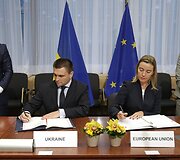 Pavlo Klimkinas ir Federica Mogherini