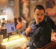 Filmo &bdquo;Pakeliui&ldquo; filmavimo akimirka