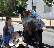 Filmo &bdquo;Pakeliui&ldquo; filmavimo akimirka