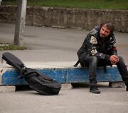 Filmo &bdquo;Pakeliui&ldquo; filmavimo akimirka