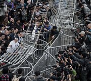 Honkonge ardomos protestuotojų stovyklos