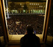 Demonstrantai Budape&scaron;te 