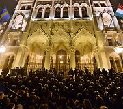 Demonstrantai Budape&scaron;te 