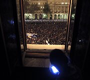 Demonstrantai Budape&scaron;te 