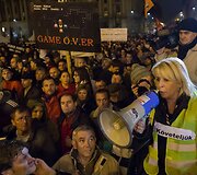 Demonstrantai Budape&scaron;te 