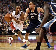 Kyle'as Lowry ir Tayshaunas Prince'as