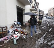 Potvynio padariniai Prancūzijos pietuose 