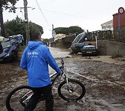 Potvynio padariniai Prancūzijos pietuose 