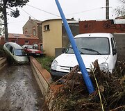 Potvynio padariniai Prancūzijos pietuose 