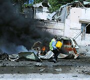Sprogimo padariniai Mogadi&scaron;e 