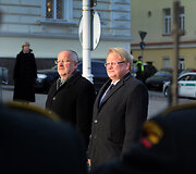 Juozas Olekas ir &Scaron;vedijos gynybos ministras Peteris Hultqvistas