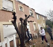 Tornado padariniai Prancūzijos pietuose 