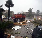Tornado padariniai Prancūzijos pietuose 