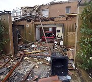 Tornado padariniai Prancūzijos pietuose 