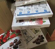 Saldainių pakuotėse buvo paslėptos kontrabandinės cigaretės 