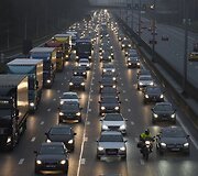 Transporto spūstis Belgijoje 