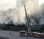 Gaisro padariniai Los Andžele 