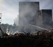 Gaisro padariniai Los Andžele 