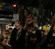 Protestuotojai Kalifornijoje