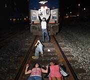 Protestuotojai Kalifornijoje