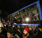 Protestuotojai Kalifornijoje