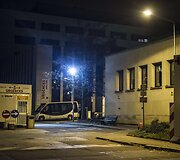 Įvykio vieta, kurioje automobiliu buvo nutrenkti žmonės.