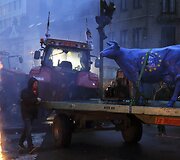 Ūkininkų protestas Briuselyje 