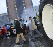 Ūkininkų protestas Briuselyje 