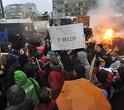 Ūkininkų protestas Briuselyje 