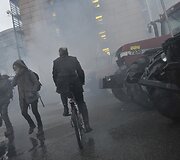 Ūkininkų protestas Briuselyje 