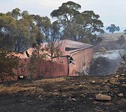 Gaisro padariniai Australijos pietuose 
