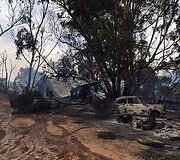 Gaisro padariniai Australijos pietuose 