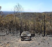 Gaisro padariniai Australijos pietuose 