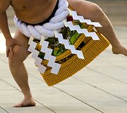 Sumo imtynininkas &bdquo;Meiji&ldquo; &scaron;ventykloje