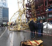 Maskvoje nukrito kranas 