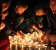 Sausio 13-osios minėjimas Vilniaus Balsių pagrindinėje mokykloje