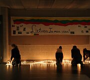 Sausio 13-osios minėjimas Vilniaus Balsių pagrindinėje mokykloje