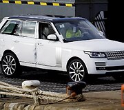 I&scaron; laivo &bdquo;Hoegh Osaka&ldquo; i&scaron;varomas automobilis