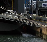I&scaron; laivo &bdquo;Hoegh Osaka&ldquo; i&scaron;varomas automobilis