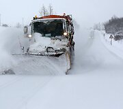 Ispanijos &scaron;iaurėje nuo kelių valomas sniegas