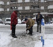 Sniegas Ispanijos &scaron;iaurėje