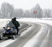 Sniego motociklas Ispanijos &scaron;iaurėje