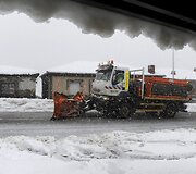 Ispanijos &scaron;iaurėje valomas sniegas