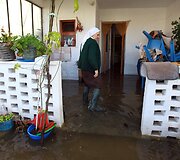 Potvynis Albanijos pietvakariuose