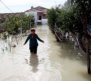 Potvynis Albanijos pietvakariuose