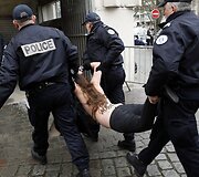 &bdquo;Femen&ldquo; aktyvisčių protestas Lilio mieste