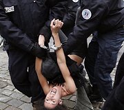&bdquo;Femen&ldquo; aktyvisčių protestas Lilio mieste