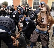 &bdquo;Femen&ldquo; aktyvisčių protestas Lilio mieste